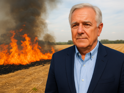 Aldo Vendramin mostra que as queimadas controladas, quando bem aplicadas, ajudam no manejo sustentável do campo.