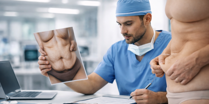 O excesso de pele pode surgir mesmo com peso estável, exigindo avaliação técnica adequada, afirma Haeckel Cabral Moraes.